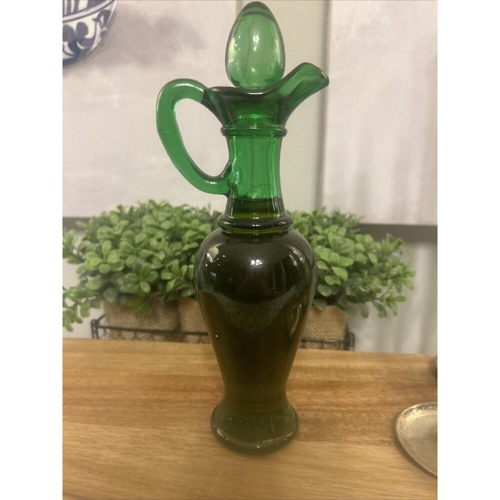Vintage AVON Nile Green Bath Urn Bird of Paradise Bath Oil 6 fl oz -3/4 Full!! - Picture 4 of 6